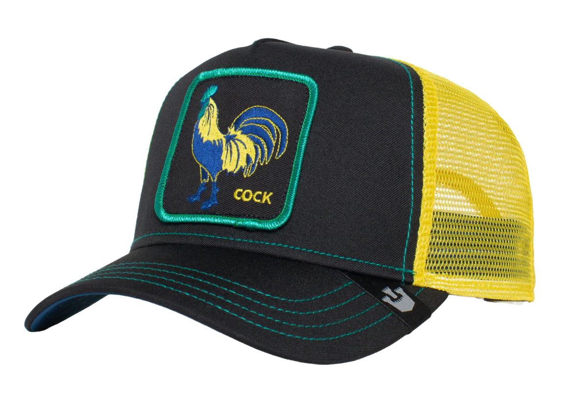 Goorin 'Cock Trip' Black Trucker Style Baseball Cap for Men & Women - Perfect for Outdoor Activities, Sports & Casual Wear
