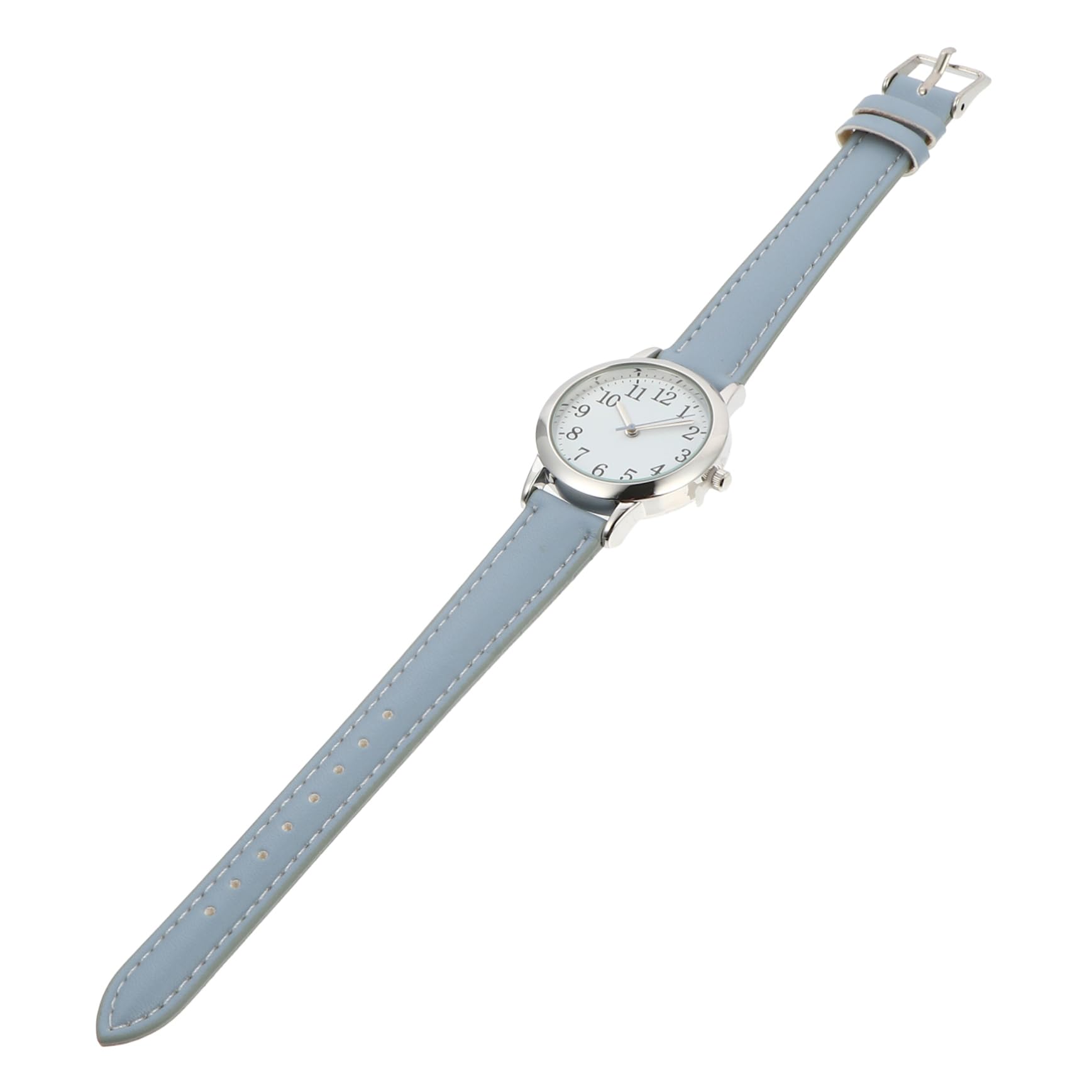 JEWEDECO Women's Digital Watch with Genuine Leather Strap - Elegant Ladies Wristwatch for Everyday Wear, Office, and Casual Outfits