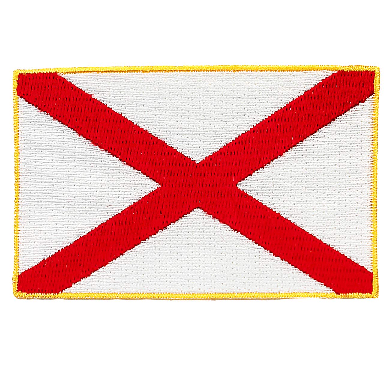 Alabama State Flag Embroidered Patch - Iron-On AL Emblem for Jackets, Hats & Bags - Perfect for DIY Crafts, Souvenirs & State Pride