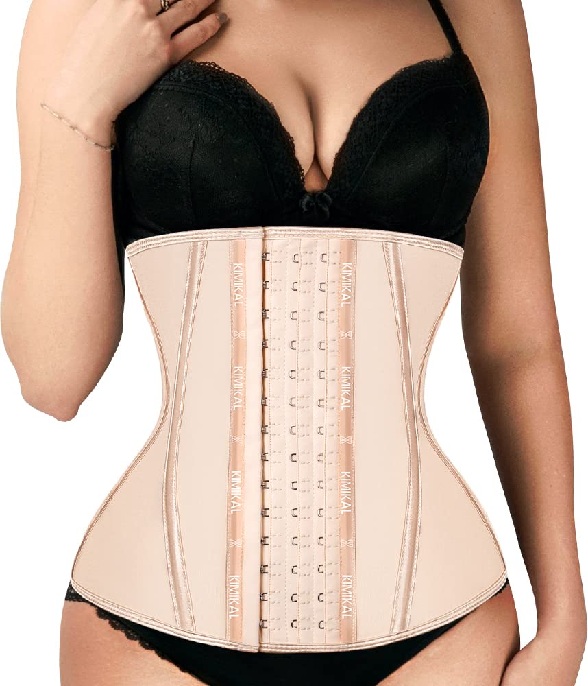 KIMIKAL Corset Waist Trainer for Women - Slimming Shapewear with Tummy Control | Colombian Waist Cincher for Body Shaping & Postpartum Recovery | Perfect for Workouts, Daily Wear & Special Occasions