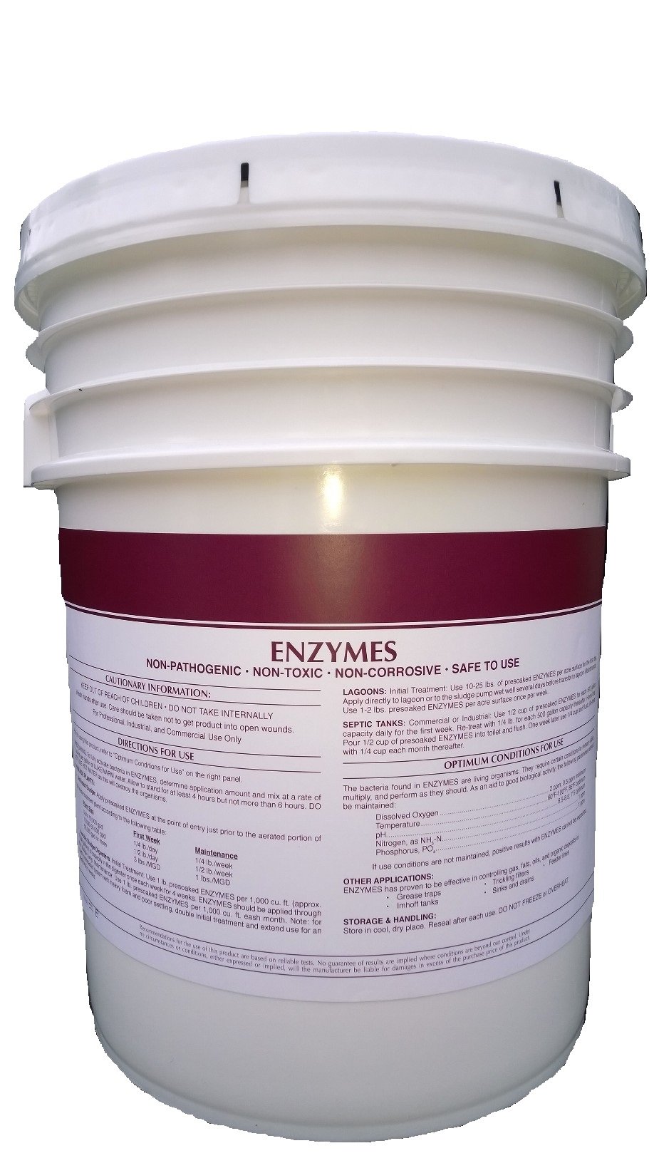 25lb Enzyme Drain Opener Powder - Industrial Strength for Clogged Pipes