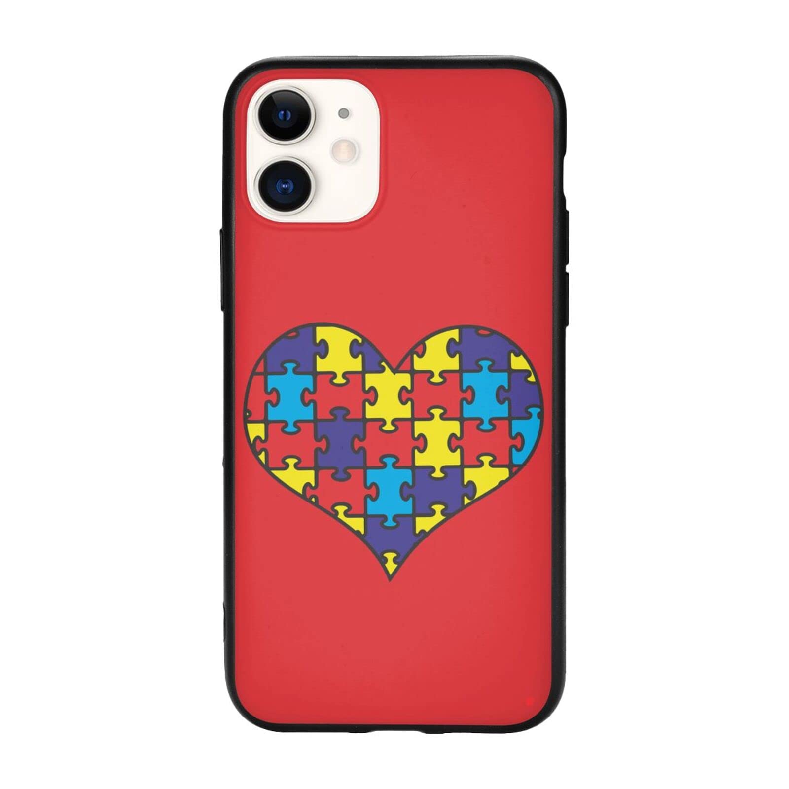 Autism Awareness Puzzle Piece iPhone 11/11 Pro/11 Pro Max Case - Shockproof TPU Protective Cover for Apple iPhone 11 Series - Show Support for Autism Awareness (Perfect for Daily Use, Work & School)