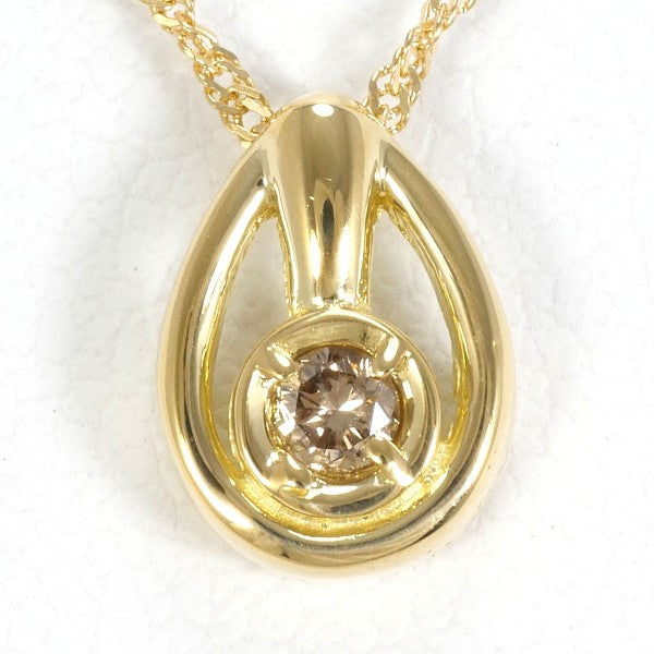 18K Yellow Gold Brown Diamond Necklace for Women - Elegant & Luxurious Jewelry Gift for Anniversary, Wedding, Valentine's Day | Perfect for Evening Parties & Special Occasions