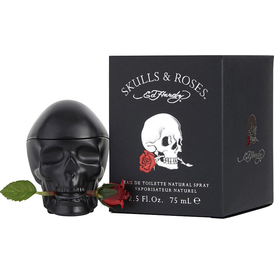 Ed Hardy Skulls & Roses 100ML Eau De Toilette Spray for Men - Fresh Long-Lasting Cologne for Day & Night Wear, Dating & Special Occasions
