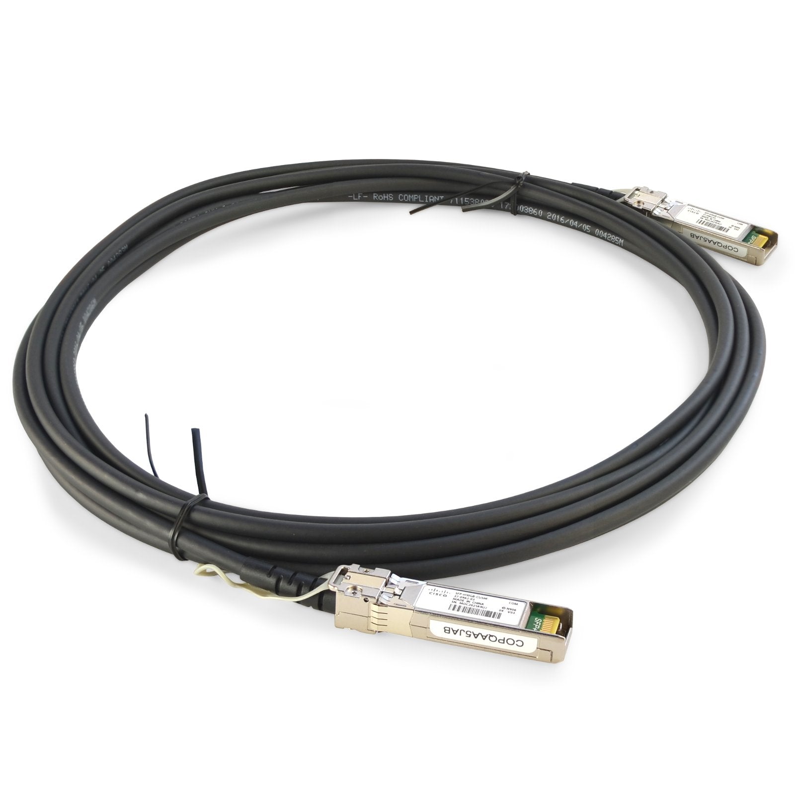 Cisco SFP H10GB CU5M Passive Twinax Cable - 30AWG High-Speed Direct Attach Copper Cable Assembly (5m) for Data Center & Server Networking