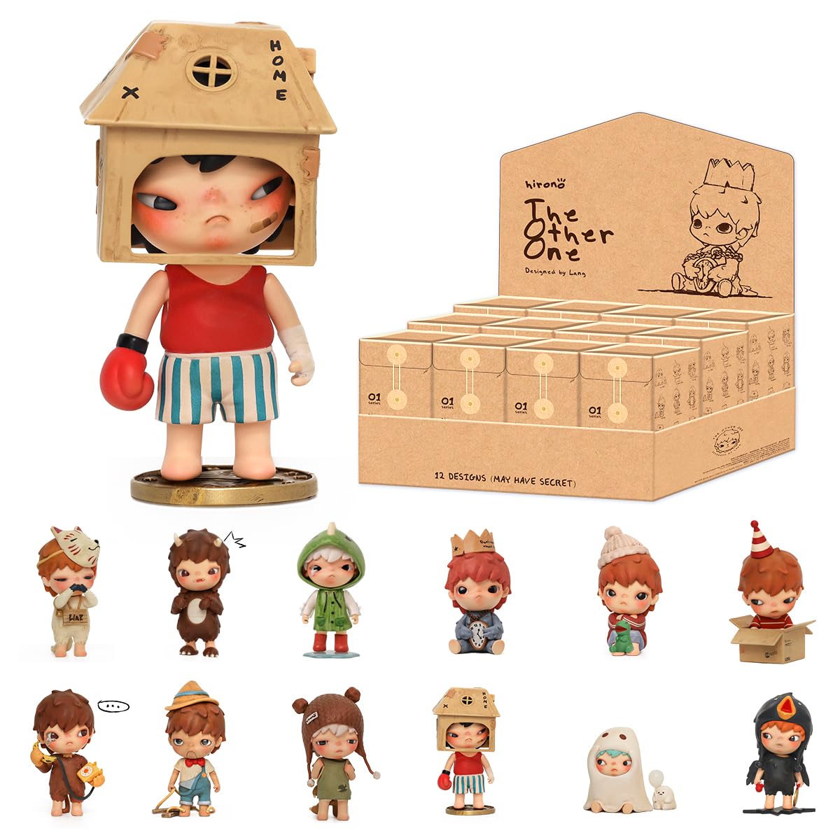 POP MART Hirono The Other One Series Blind Box Collectible Figures - 12PC Random Design Vinyl Toys for Home Decor, Desk Display & Gift Collection | Perfect for Anime Fans, Office Decor & Kawaii Style Room Accessories