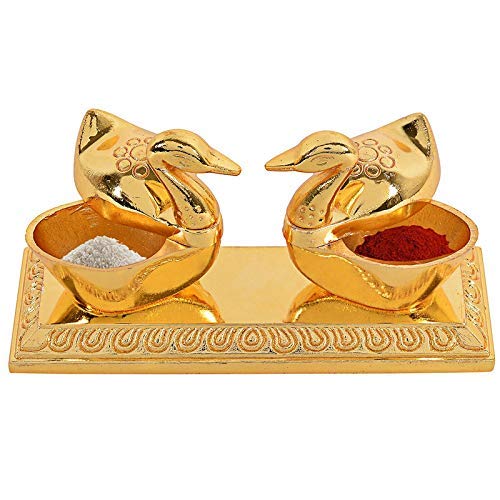 Elegant Brass Sweet Box - Kumkum Box, Misri Box, Gift Box for Dining Table Decor & Gifting (4 Inch) - Perfect for Indian Weddings, Festivals & Home Decor