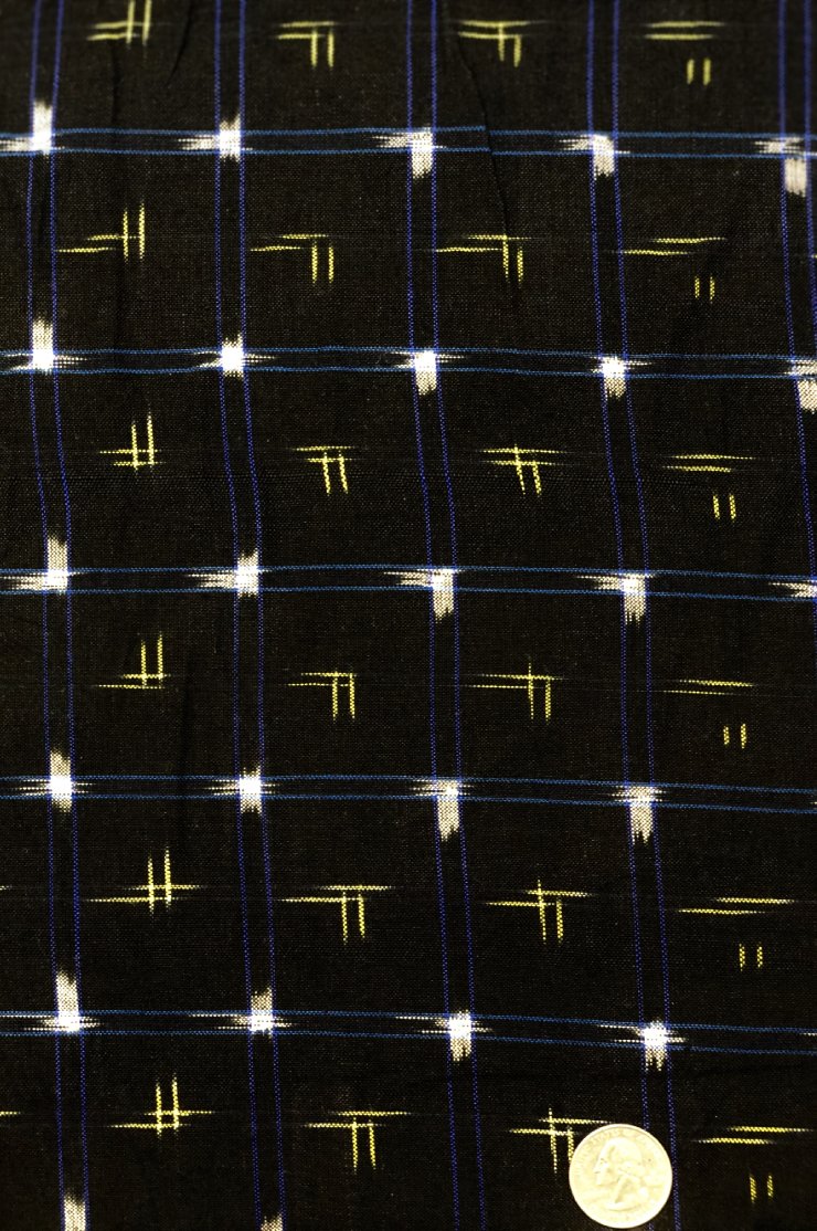 Premium Black 149 Cotton Ikat Fabric - Soft & Durable for Clothing, Home Decor & DIY Crafts | Perfect for Dresses, Curtains, Table Runners & Upholstery Projects