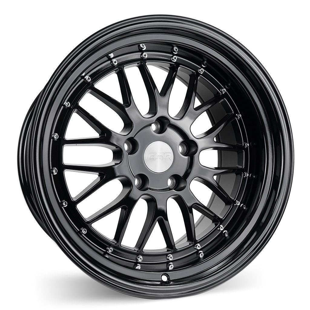 ESR SR05 19x8.5 Gloss Black Wheels 5x114.3 +30 Offset 73.1 Hub - Premium Alloy Rims for Cars, SUVs & Trucks - Perfect for Street Performance, Custom Builds & Show Vehicles