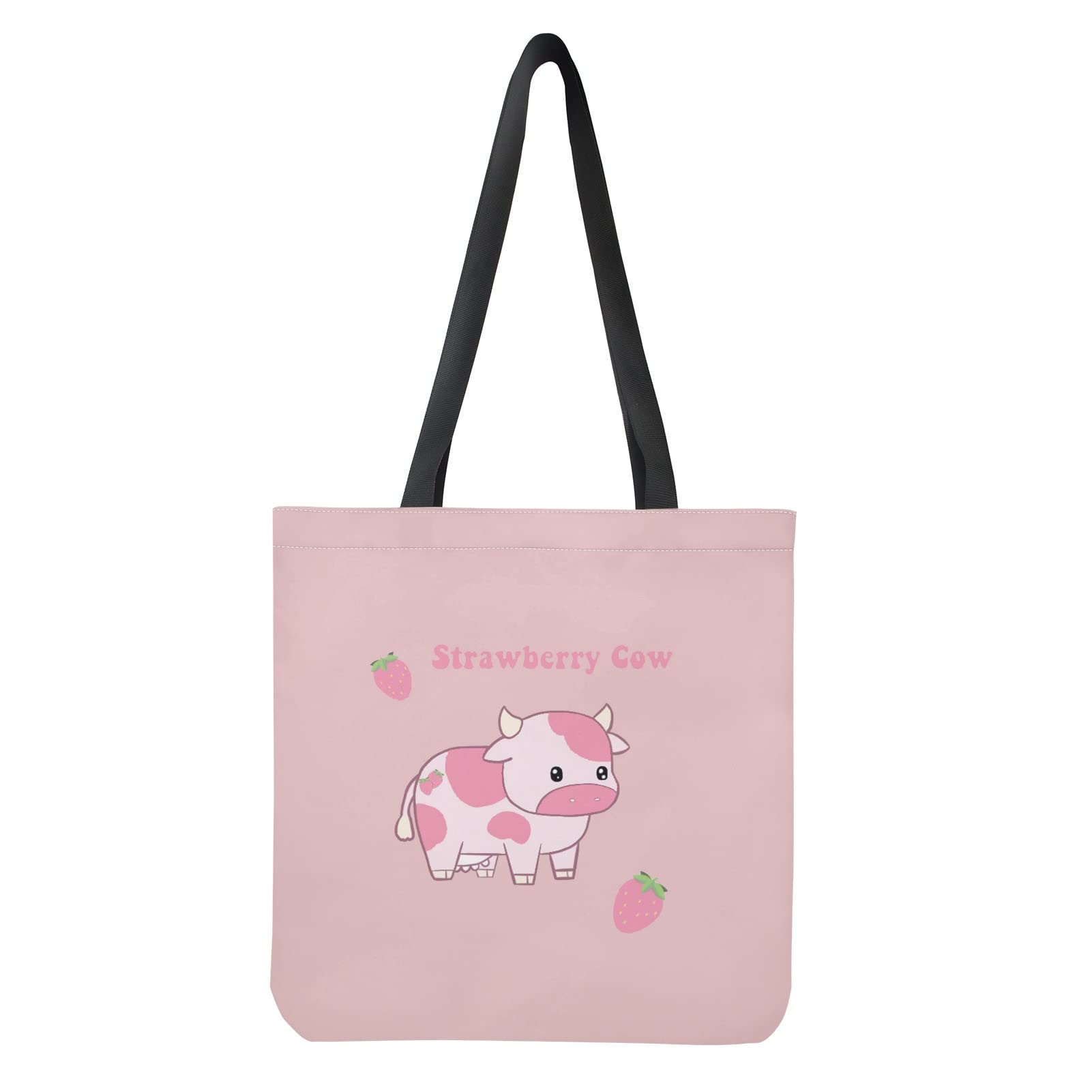 Eco-Friendly Canvas Tote Bag for Women & Girls - Reusable Grocery Shopping Bag, Durable School Bookbag - Perfect for Shopping, Beach, Work & Daily Commute