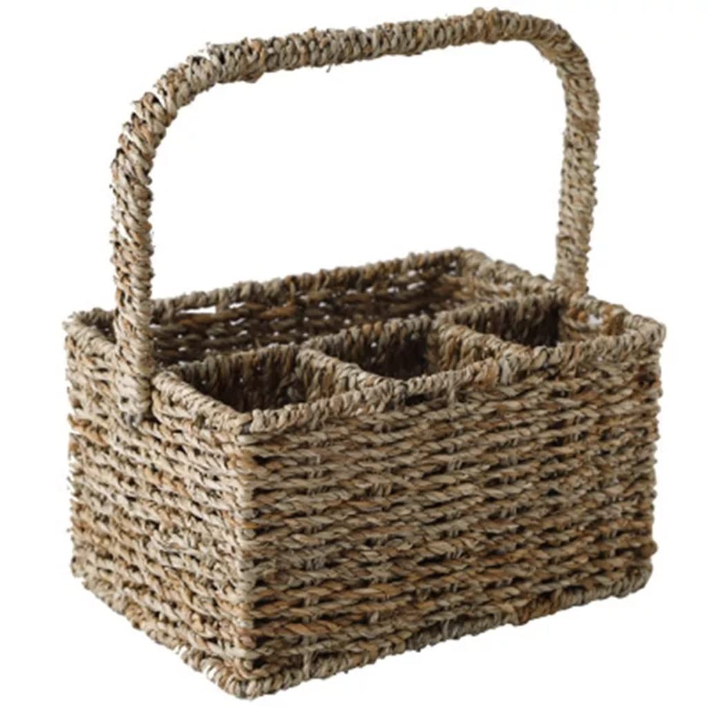 IOLMNG Kitchen Storage Basket with Handle - Household Organizer, Picnic Cutlery & Fruit Container (Color: A) - Perfect for Pantry, Camping & Outdoor Dining
