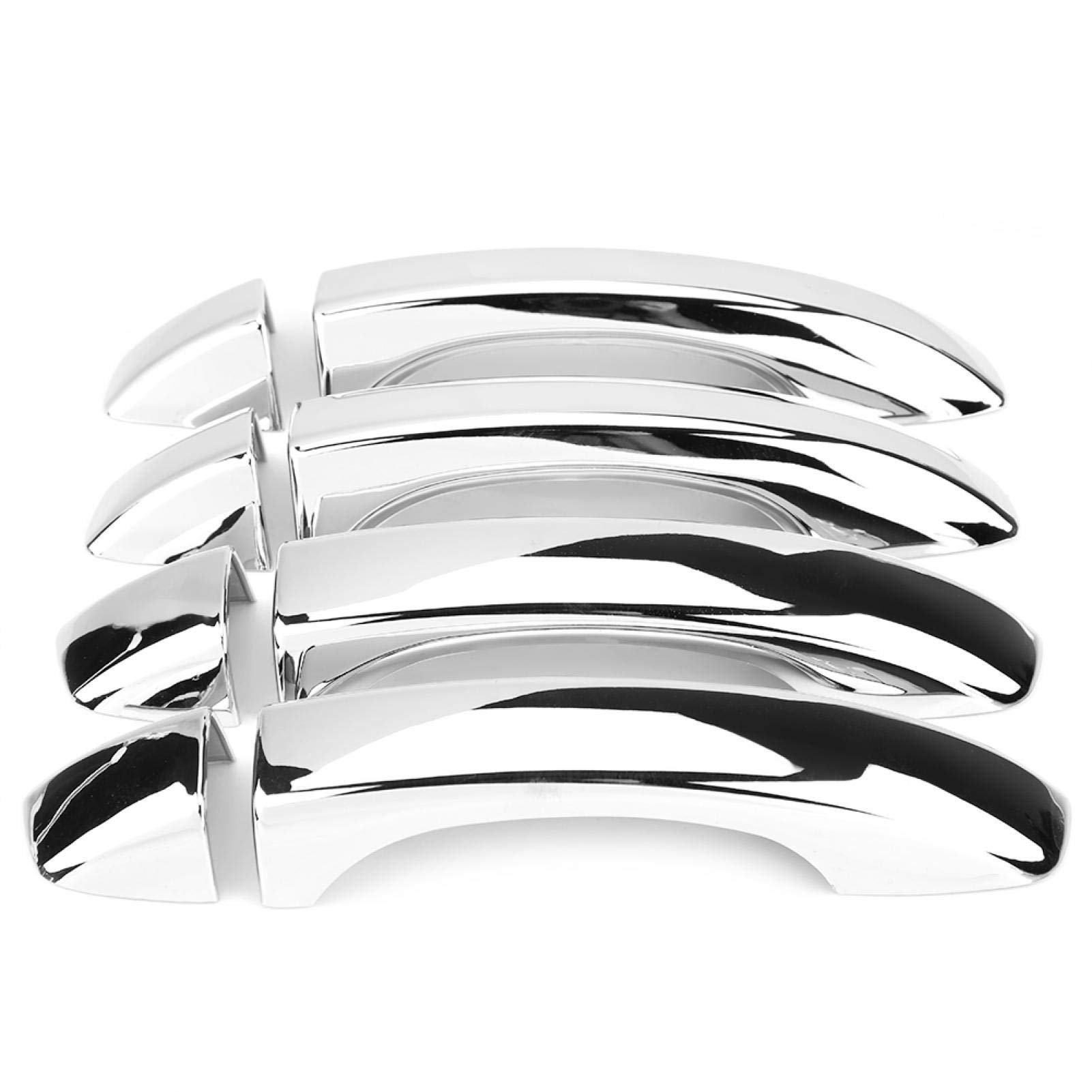 Qinlorgo Car Door Handle Trim Cover - ABS Lightweight Chrome Exterior Handle Protector for Cars, SUVs, Trucks | Durable & Stylish Accessory for Vehicle Protection & Customization