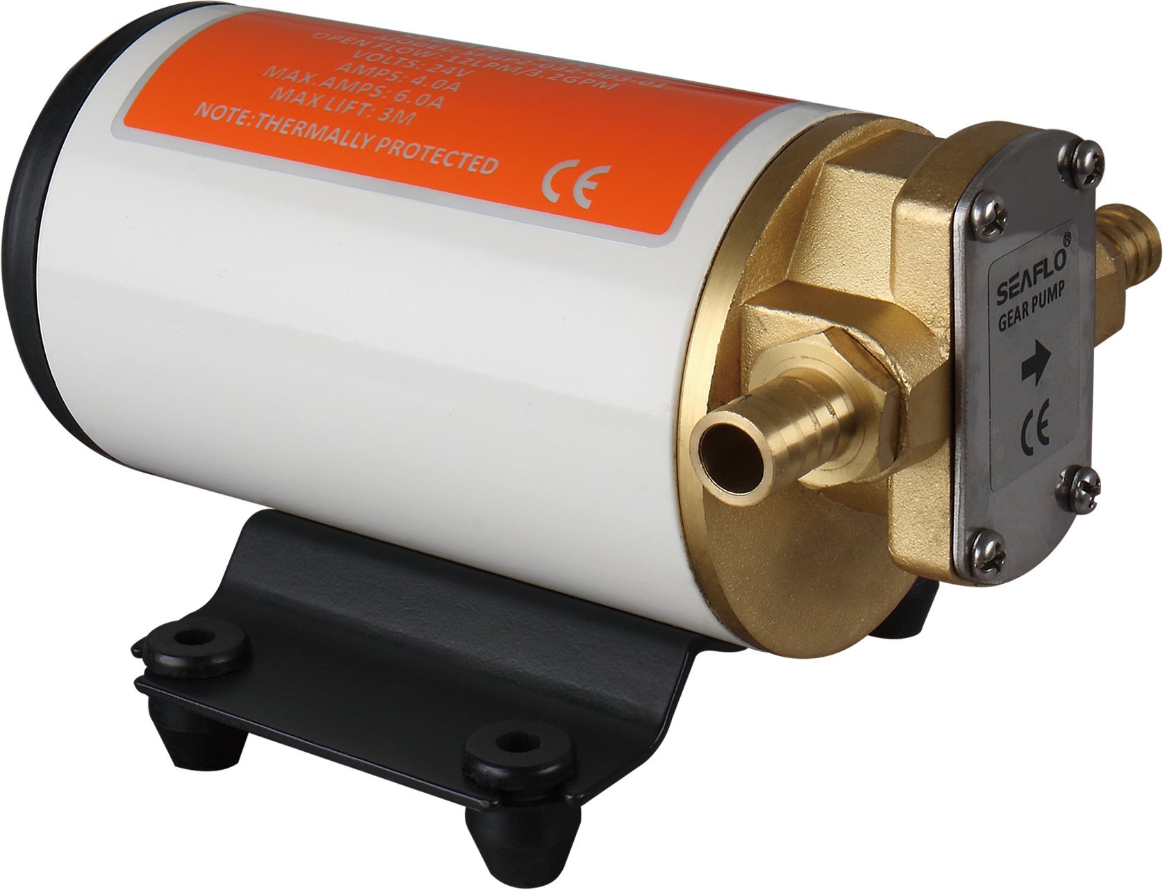SEAFLO 12V 3.2GPM 12LPM Low Pressure Electric Gear Pump for Water, Diesel, Oil & Lubricant Transfer - Ideal for Marine, RV, Automotive & Industrial Applications