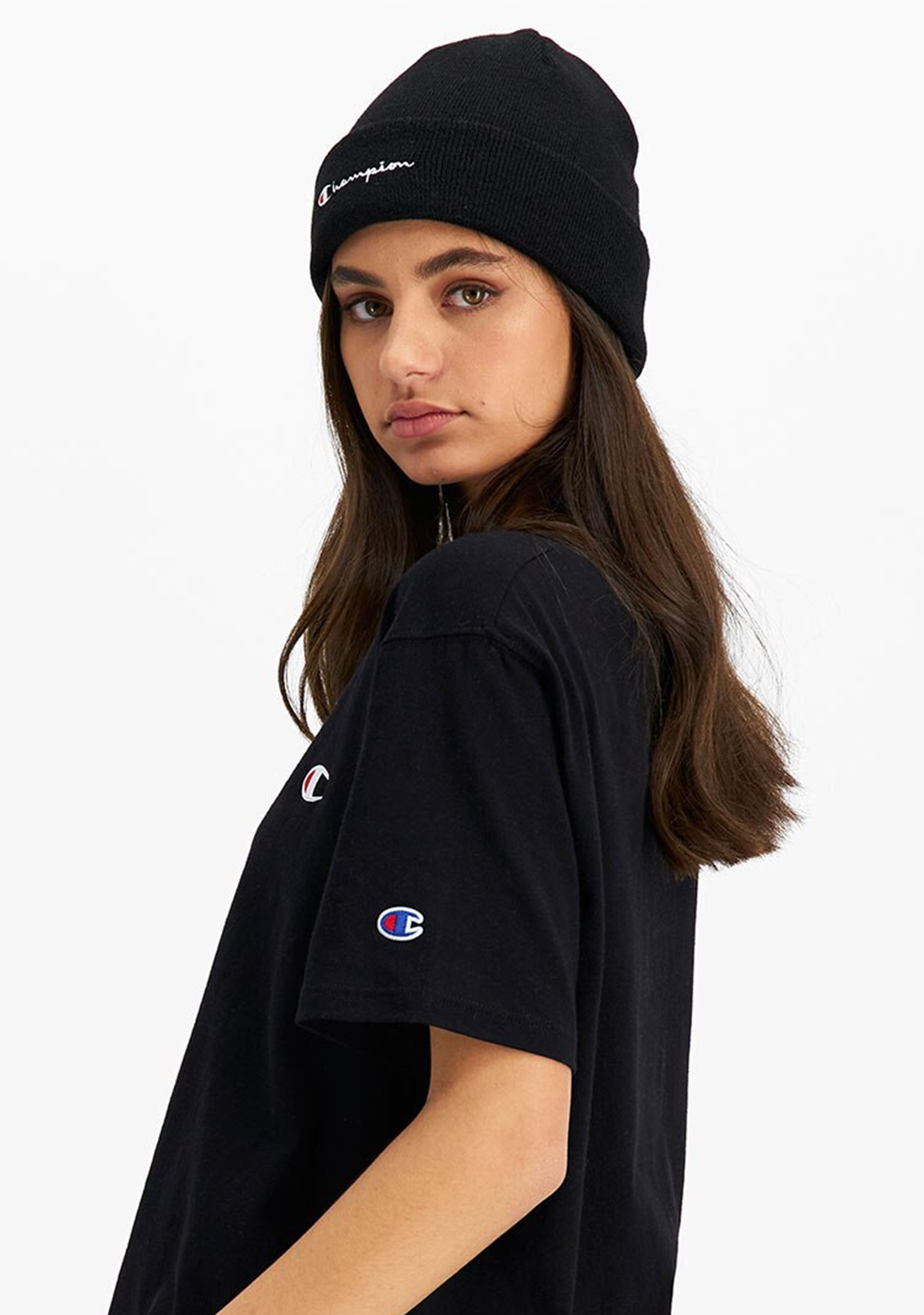 Champion Unisex Active Script Beanie Hat - Soft & Warm Winter Knit Cap for Men & Women - Perfect for Skiing, Running, and Outdoor Activities