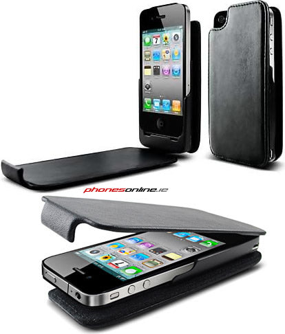 Dexim Supercharged Leather Power Case for iPhone 4/4S - Premium Battery Charging Cover with Extended Battery Life | Perfect for Travel, Business & Daily Use