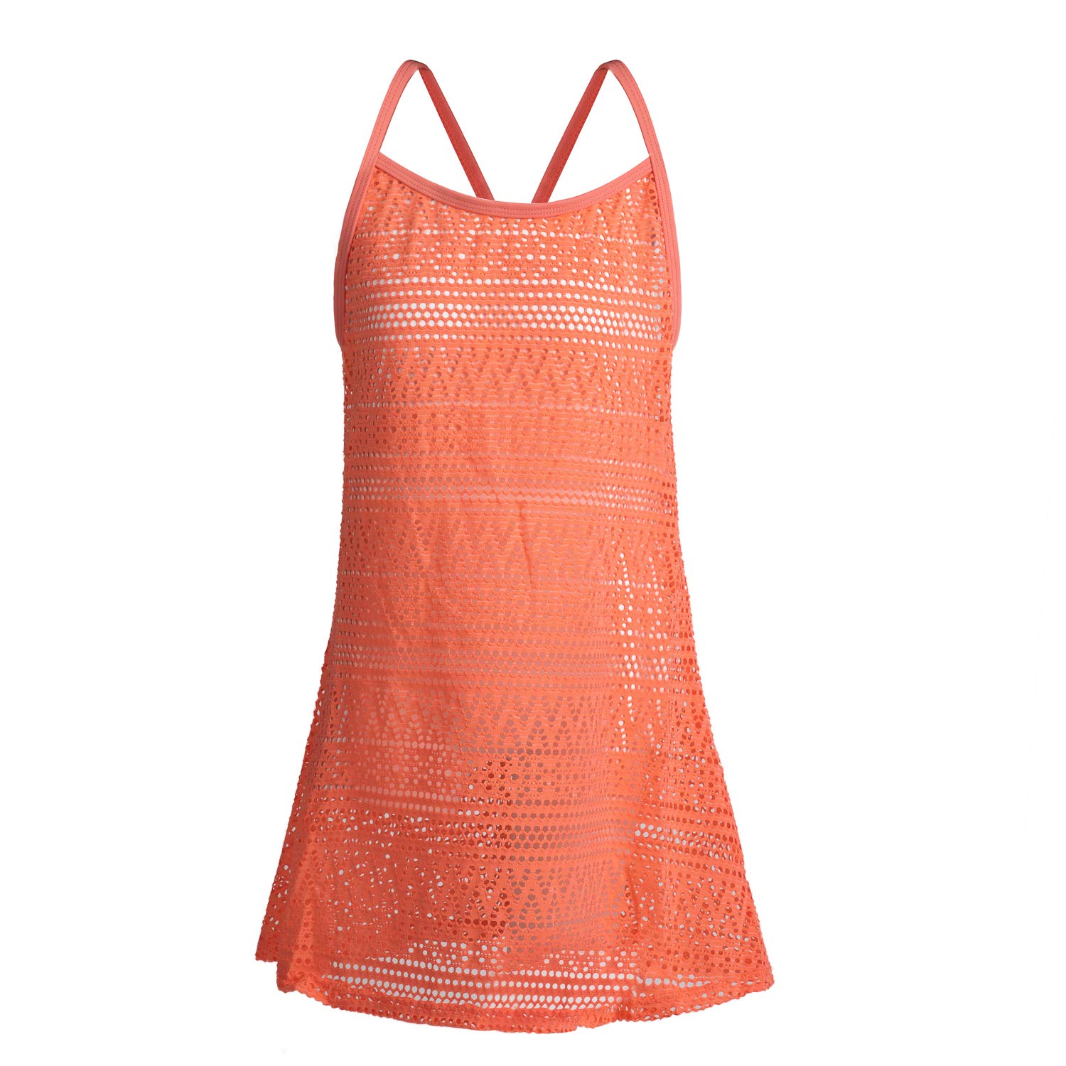 Jimmy Bahamas Swimsuit Cover Up for Girls - Little Kids Beach Crochet Mesh Crossback Swim Dress | Perfect for Pool, Beach & Summer Vacations