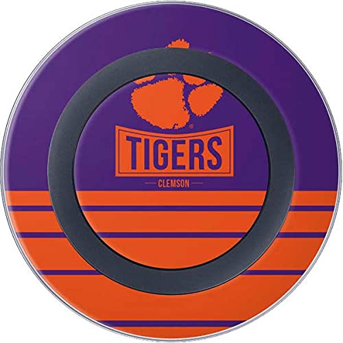 Officially Licensed Clemson Tigers College Design Skinit Decal Skin Compatible with Samsung Wireless Charger | Perfect for Dorm Rooms, Game Days & Tiger Fans