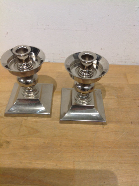 5-Pack Silver Metal Candle Holders - Elegant Home Decor for Dining Table, Wedding Centerpieces & Romantic Ambiance