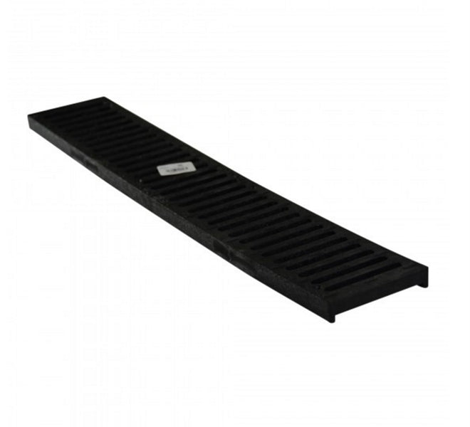 2' Black Channel Grate for NDS 243 - Heavy Duty Drainage Solution for Driveways, Patios & Landscaping