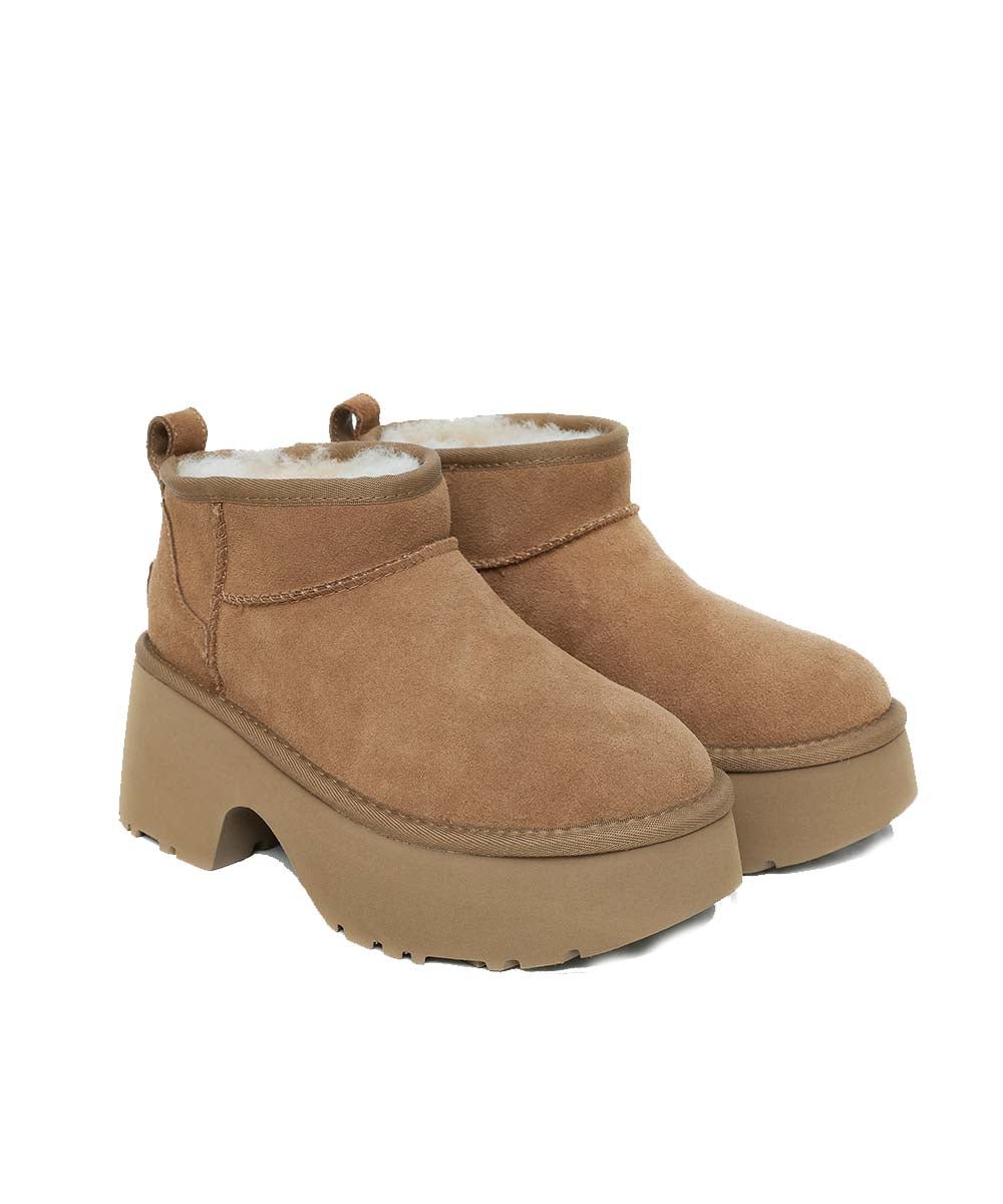 Women's UGG Ultra Mini Terra Boots - Cozy Winter Ankle Boots with Genuine Sheepskin for Women | Perfect for Casual Outfits, Snow Days & Cold Weather Fashion