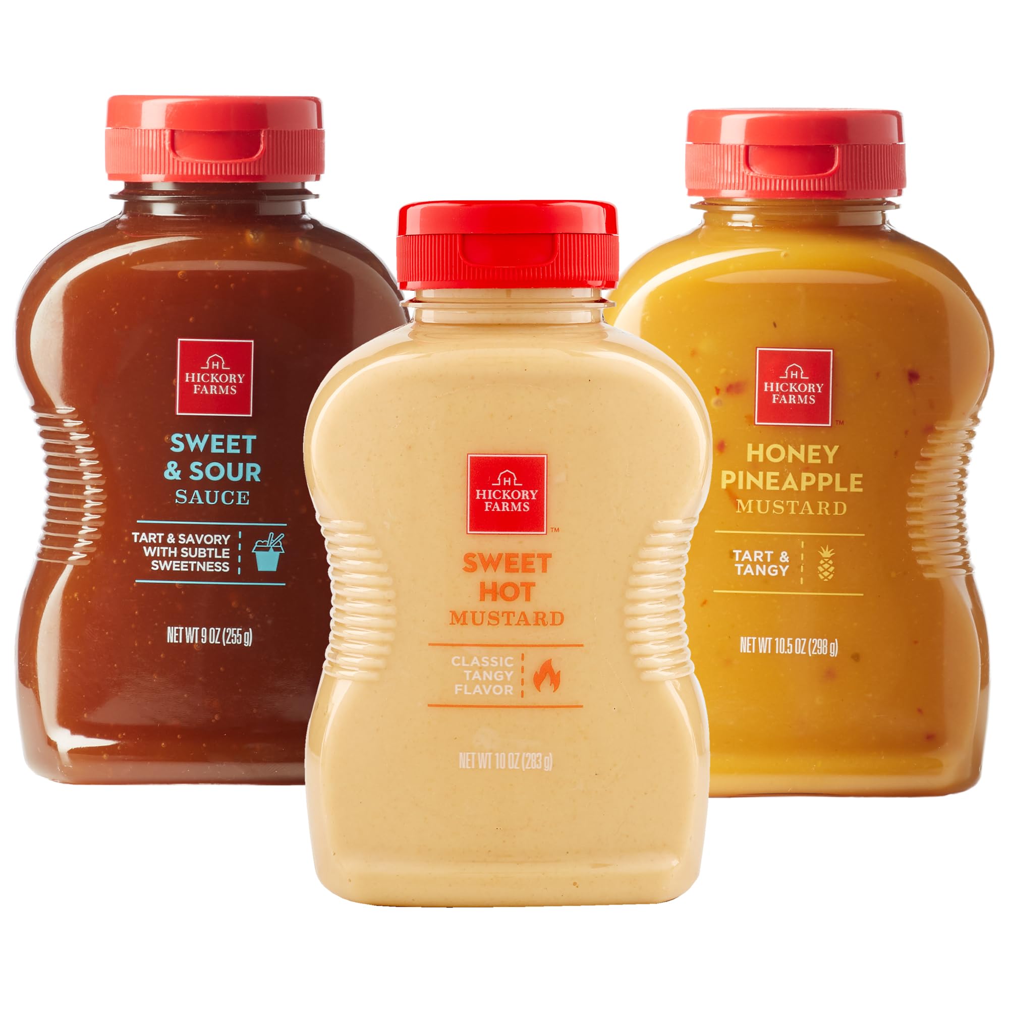 Hickory Farms Gourmet Mustard Variety Pack - 3 Pack | Premium Condiment Sampler for Snacks, Dips, Recipes, Glazes & Charcuterie Boards | Perfect for Parties, BBQs & Holiday Gifts