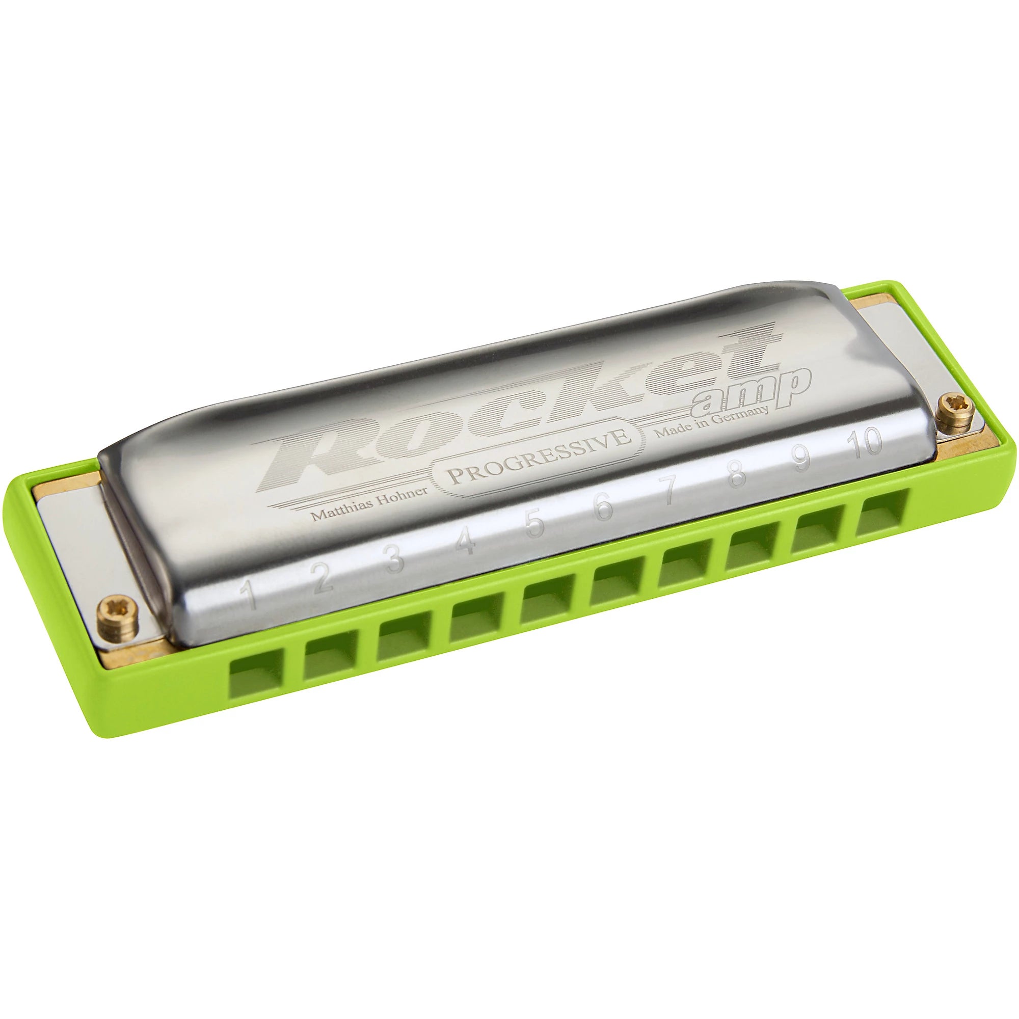 Hohner Rocket Amp Harmonica in Key of G - Professional 10-Hole Diatonic Blues Harmonica for Musicians & Beginners - Perfect for Live Performances, Studio Recording & Blues Jam Sessions