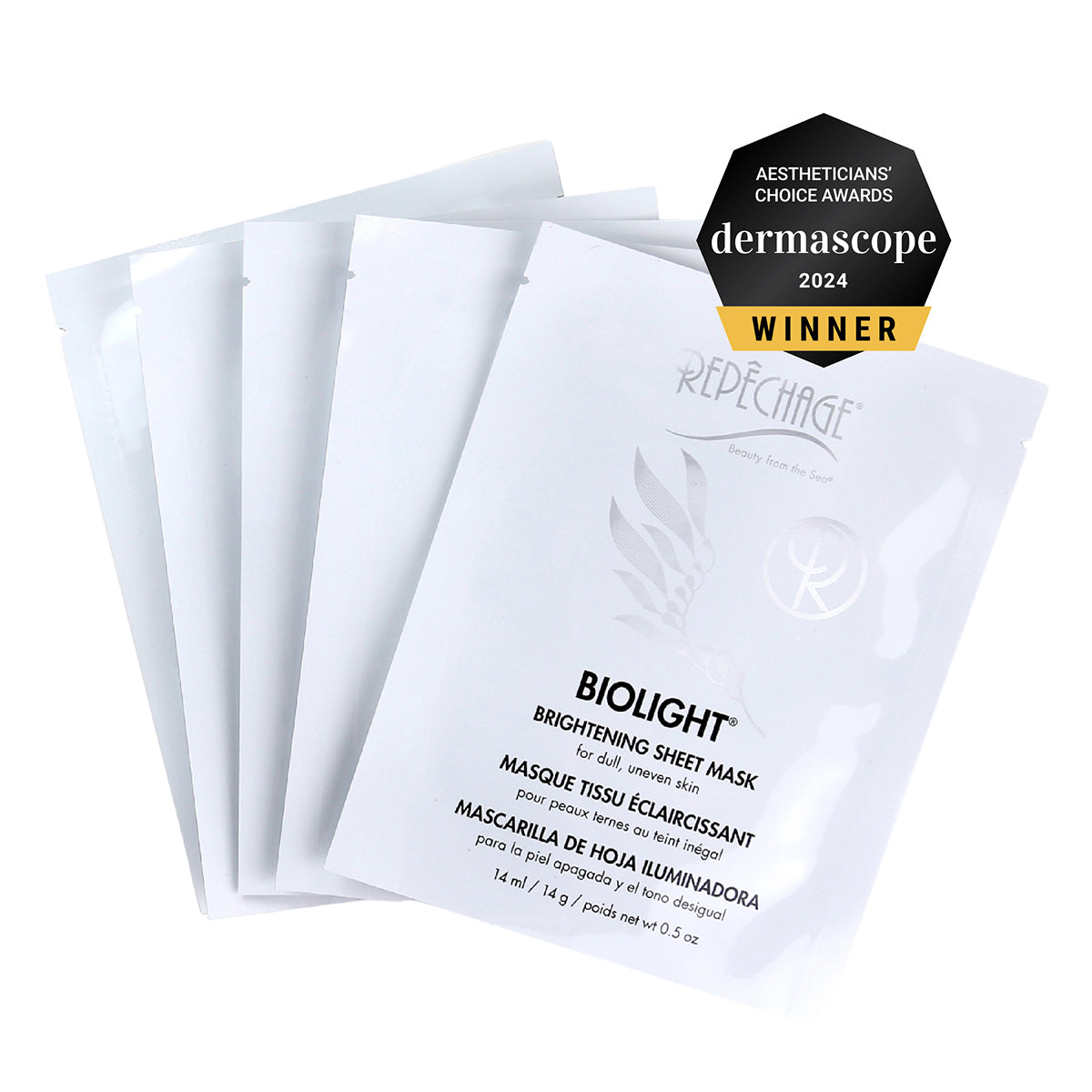 Biolight® Brightening Sheet Mask - Vitamin C & Hyaluronic Acid for Glowing Skin | Hydrating & Anti-Aging Facial Mask for Daily Skincare Routine