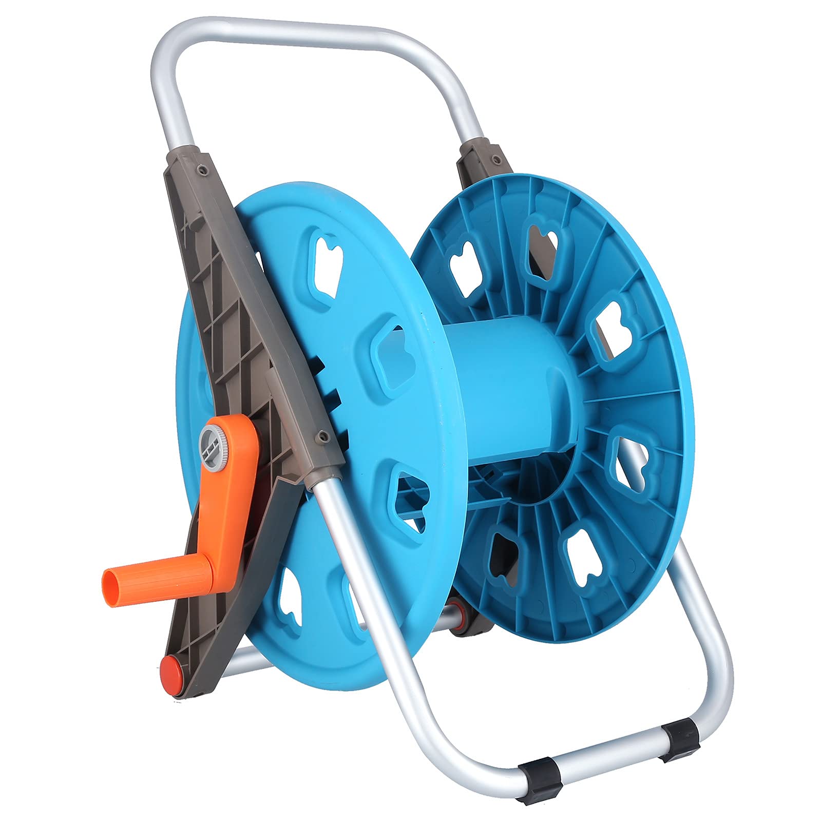 Nusind Heavy Duty Garden Hose Cart with Anti-Slip G1/2 Connector - High Strength Hose Reel for Lawn Care, Pastoral Landscaping & Courtyard Watering - Perfect for Outdoor Gardening, Yard Maintenance & Irrigation Systems