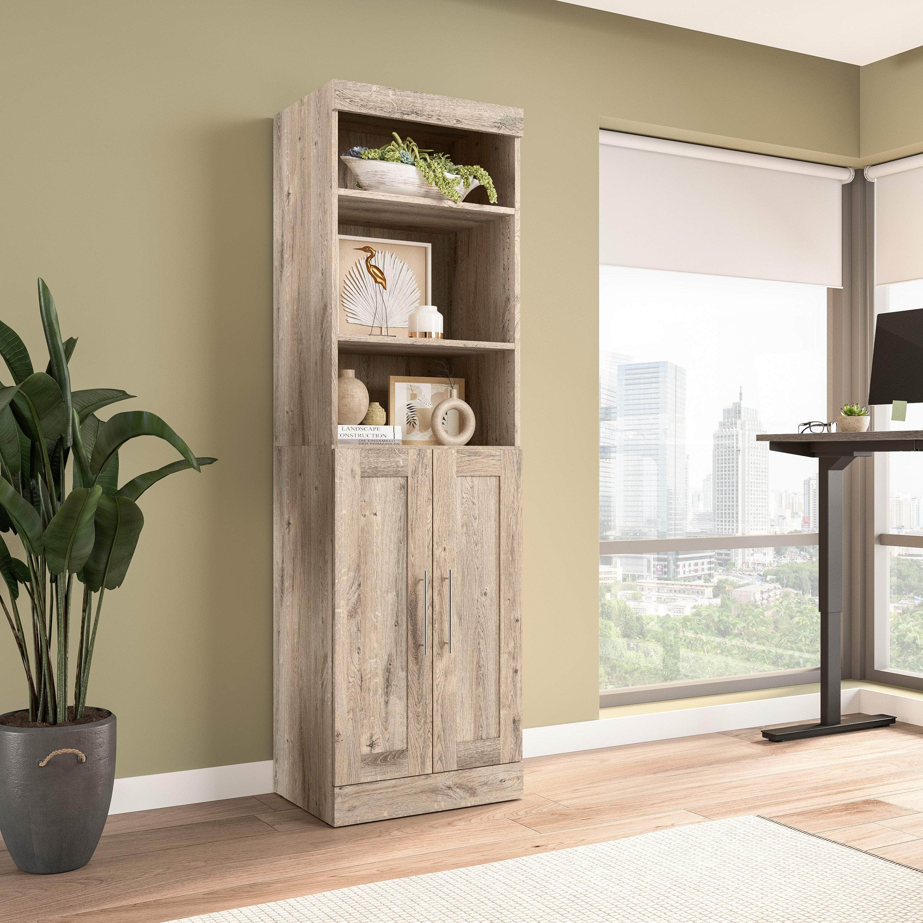 25W Closet Organizer with Doors - 6 Color Options for Bedroom, Closet & Home Storage Organization