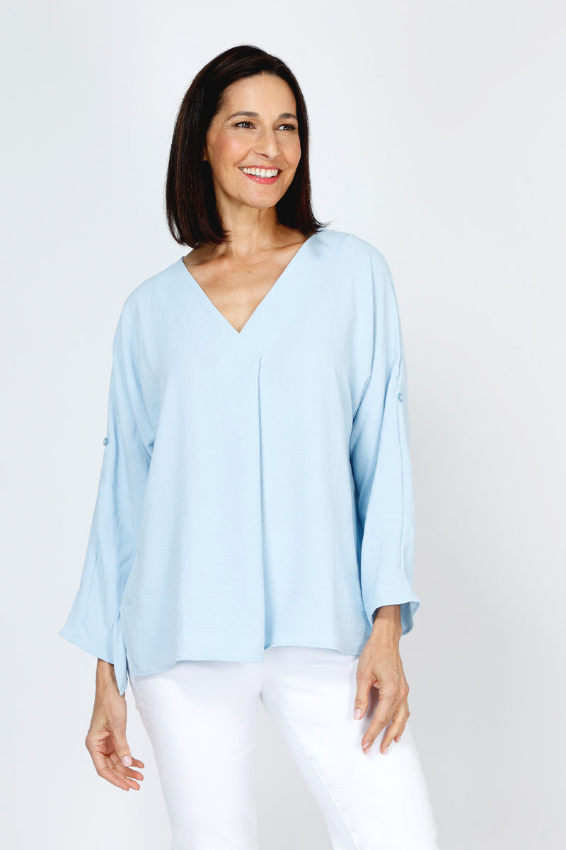 Stylish Women's Airflow Dolman Roll Tab Top - Breathable & Comfortable for Casual Wear, Workout & Summer Outfits