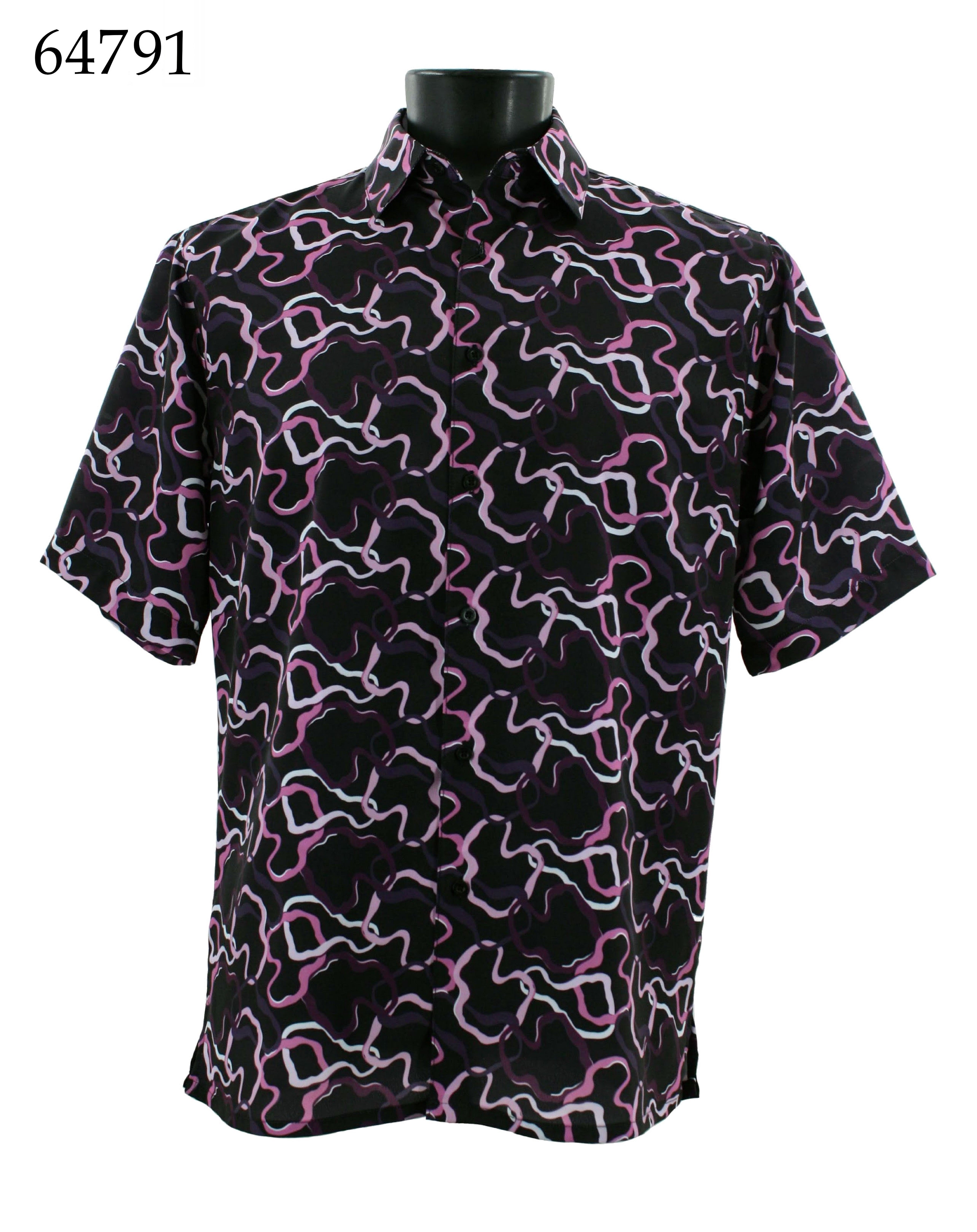 Bassiri Men's Casual Short Sleeve Shirt 64791 - Breathable Cotton Summer T-Shirt for Outdoor Activities, Travel & Daily Wear