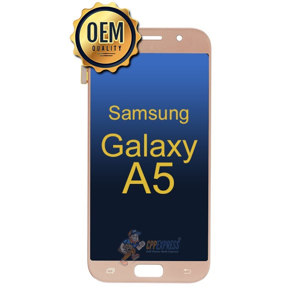 Samsung Galaxy A5 2017 (SM-A520) LCD Touch Screen Digitizer Assembly Replacement - Pink | No Frame Included | DIY Smartphone Repair Part for Screen Replacement & Fixing Cracked Display