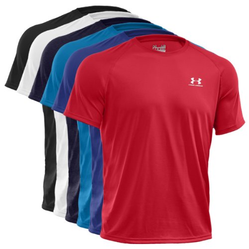 Under Armour Tech Tee Men's Short Sleeve Moisture Wicking Performance T-Shirt for Workout & Gym | Athletic Activewear for Running, Training & Sports