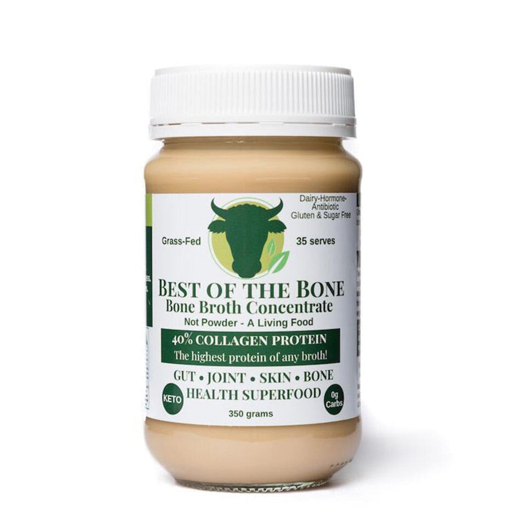 Best of the Bone Bone Broth Concentrate Original - Grass-Fed Beef Collagen Protein Powder for Gut Health & Immunity - Perfect for Keto, Paleo Diets & Post-Workout Recovery