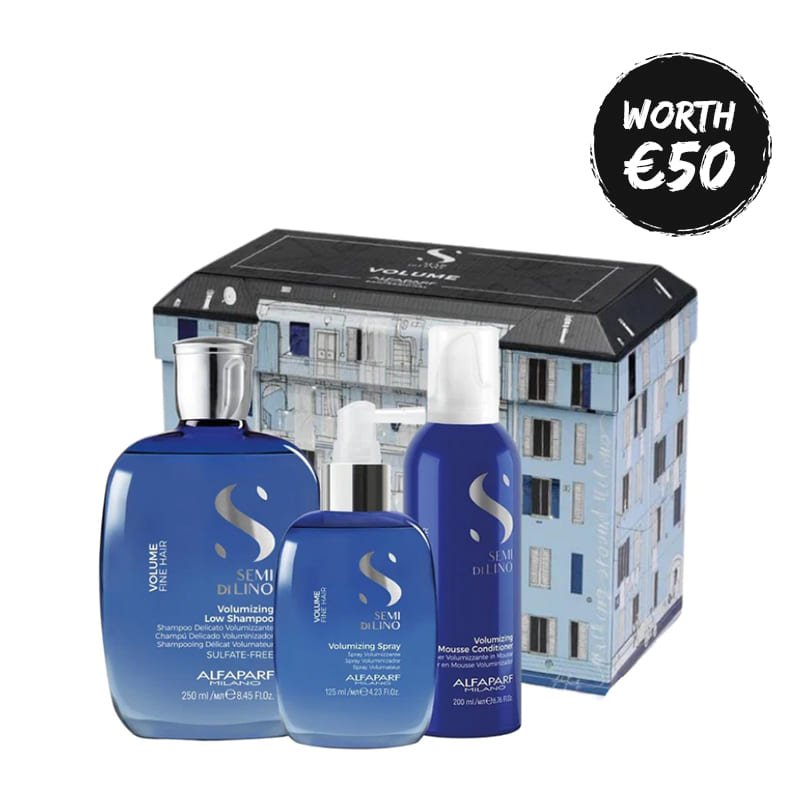Alfaparf Semi Di Lino Volumizing Hair Care Gift Set - For Fine & Flat Hair - Perfect for Gifting & Special Occasions