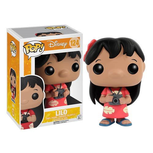Disney Lilo & Stitch Lilo Pop! Vinyl Figure #124 - Collectible Funko Pop Toy for Disney Fans, Perfect for Display, Gifts, and Anime Collections
