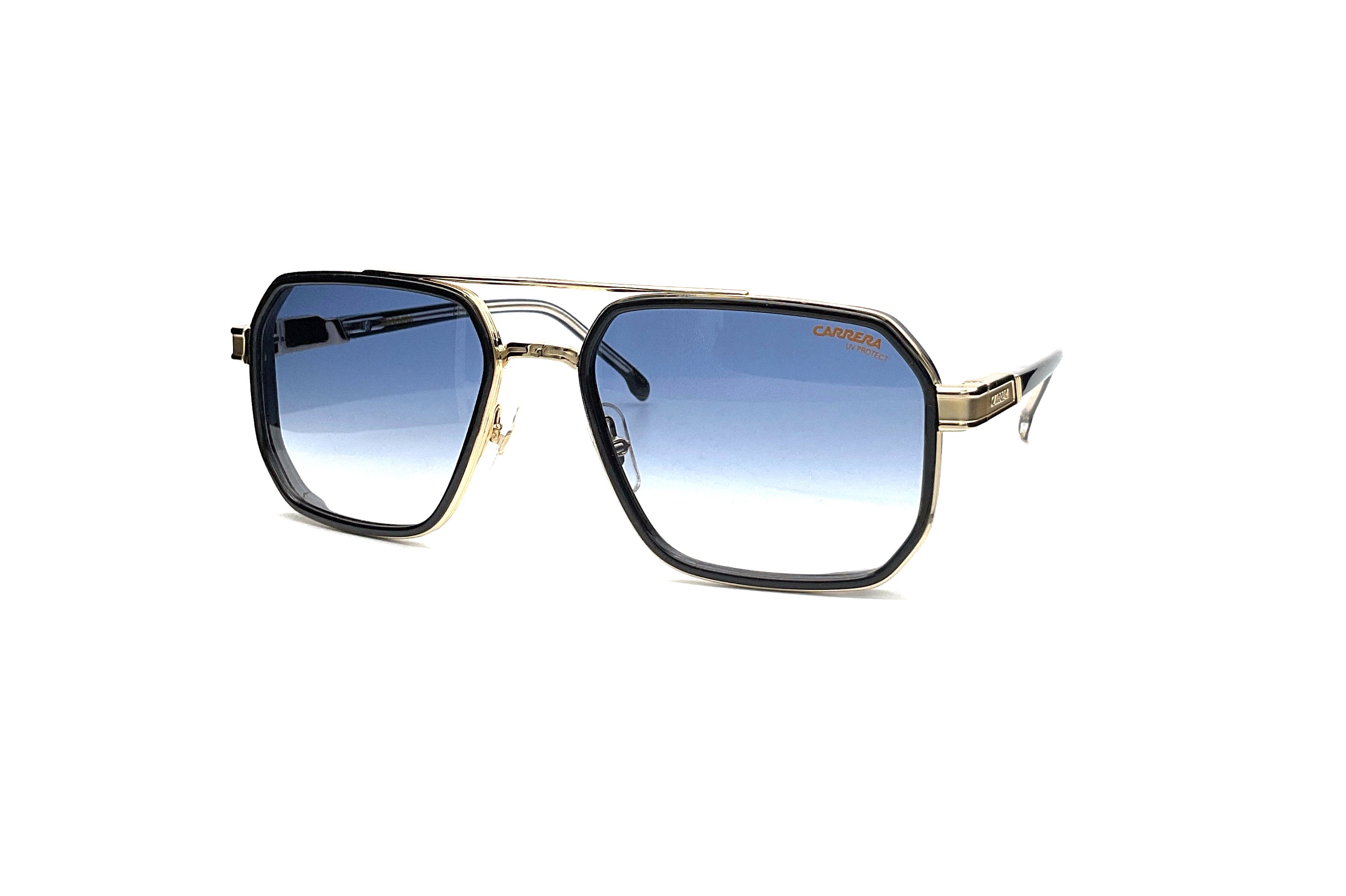 Carrera 1069/S Black Gold Sunglasses - Polarized UV Protection for Men & Women - Perfect for Driving, Running, and Outdoor Activities