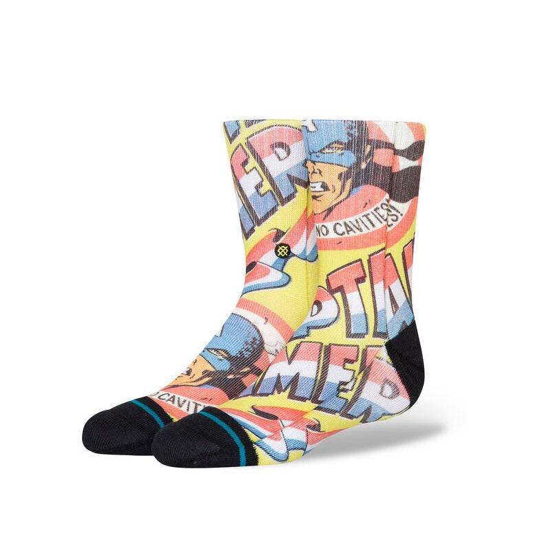 Stance No Cavities Kids Crew Socks - Comfortable & Durable Cotton Socks for Boys & Girls - Perfect for School, Sports & Everyday Wear