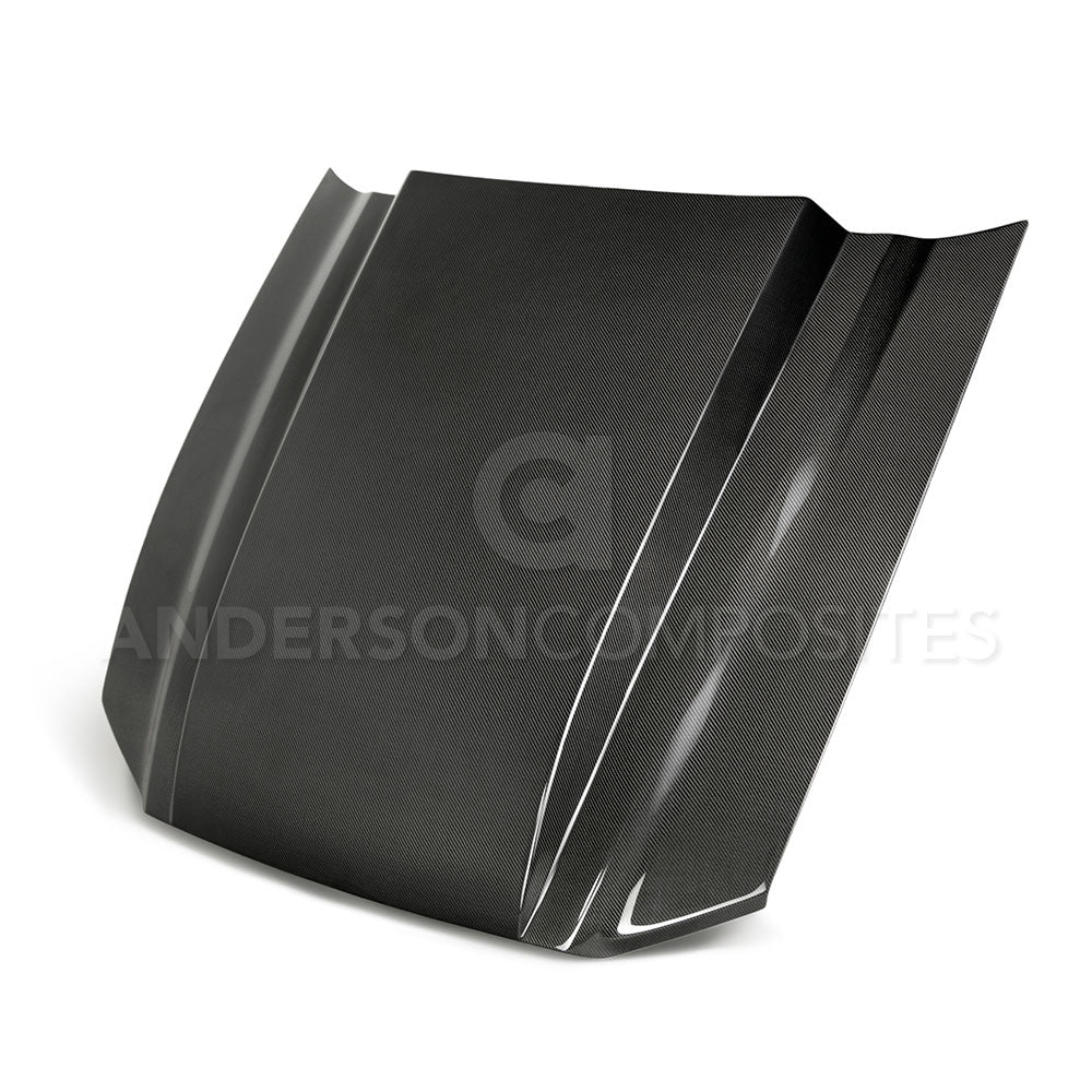 2010-2014 Ford Shelby GT500 Carbon Fiber Hood Vent by Anderson Composites | AC HD13FDMU CJ | High Performance Heat Reduction for Track & Street Racing