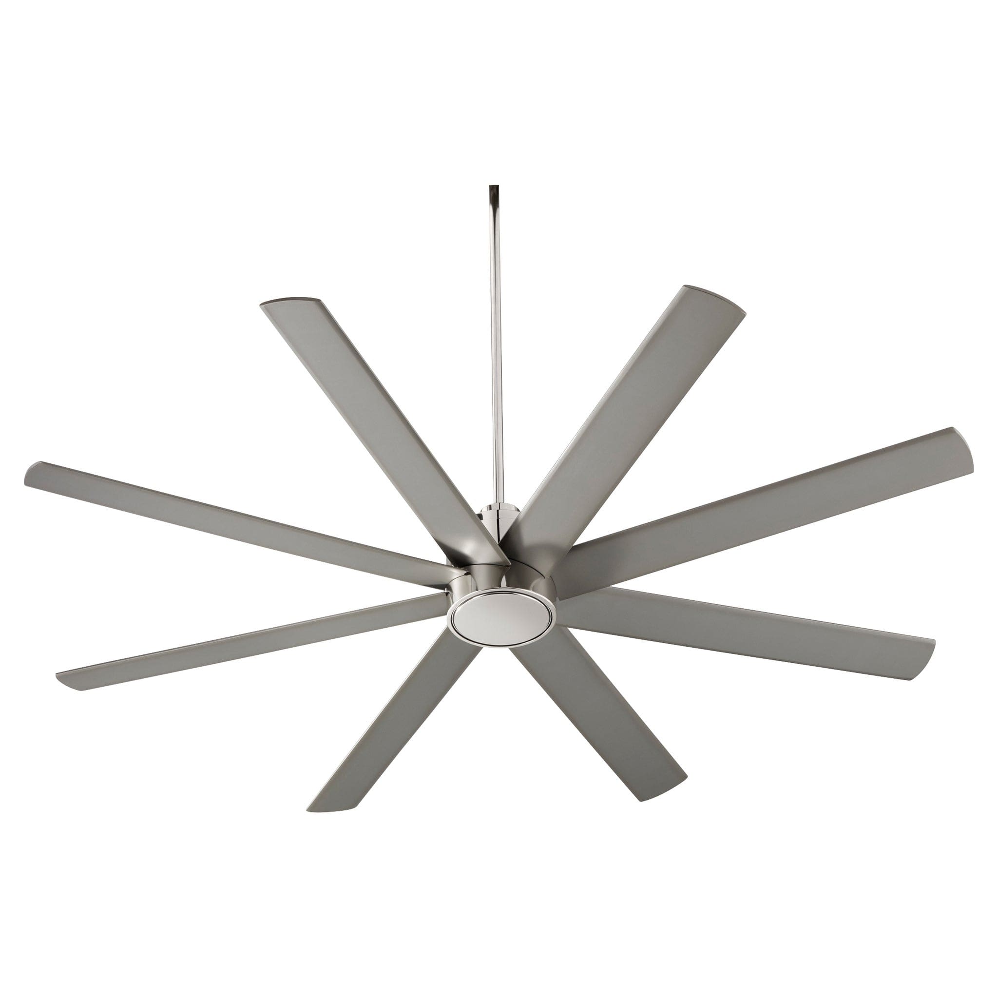 Oxygen COSMO 3 100 20 Large 70 Inch Ceiling Fan with 6 Speed Reversible Motor, Damp Rated for Indoor/Outdoor Use - Polished Nickel Finish - Perfect for Living Room, Bedroom, Patio, and Covered Porch