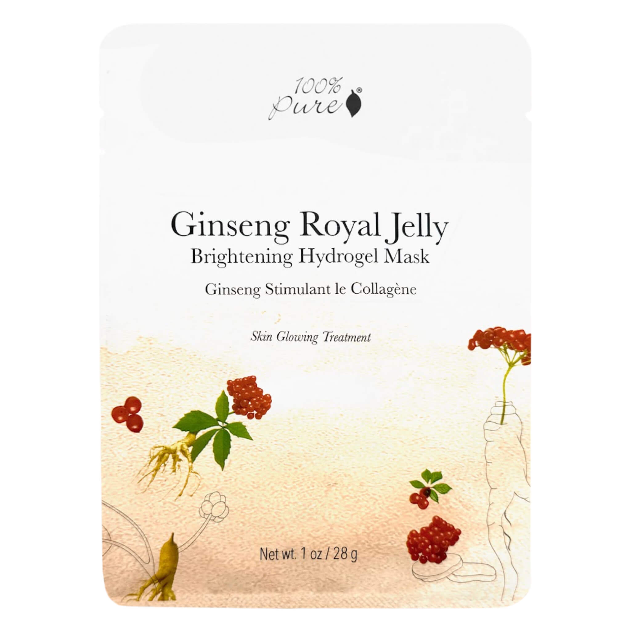 Best Ginseng Royal Jelly Face Mask for Hydration & Anti-Aging - Korean Skincare Sheet Mask for Glowing Skin - Perfect for Daily Use, Spa Days & Self-Care Routines