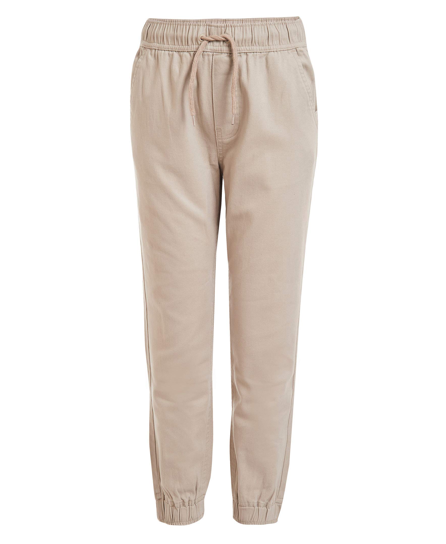 Chaps Boys' School Uniform Jogger Pants - Comfortable Stretch Fit Casual Pants for School, Play & Everyday Wear