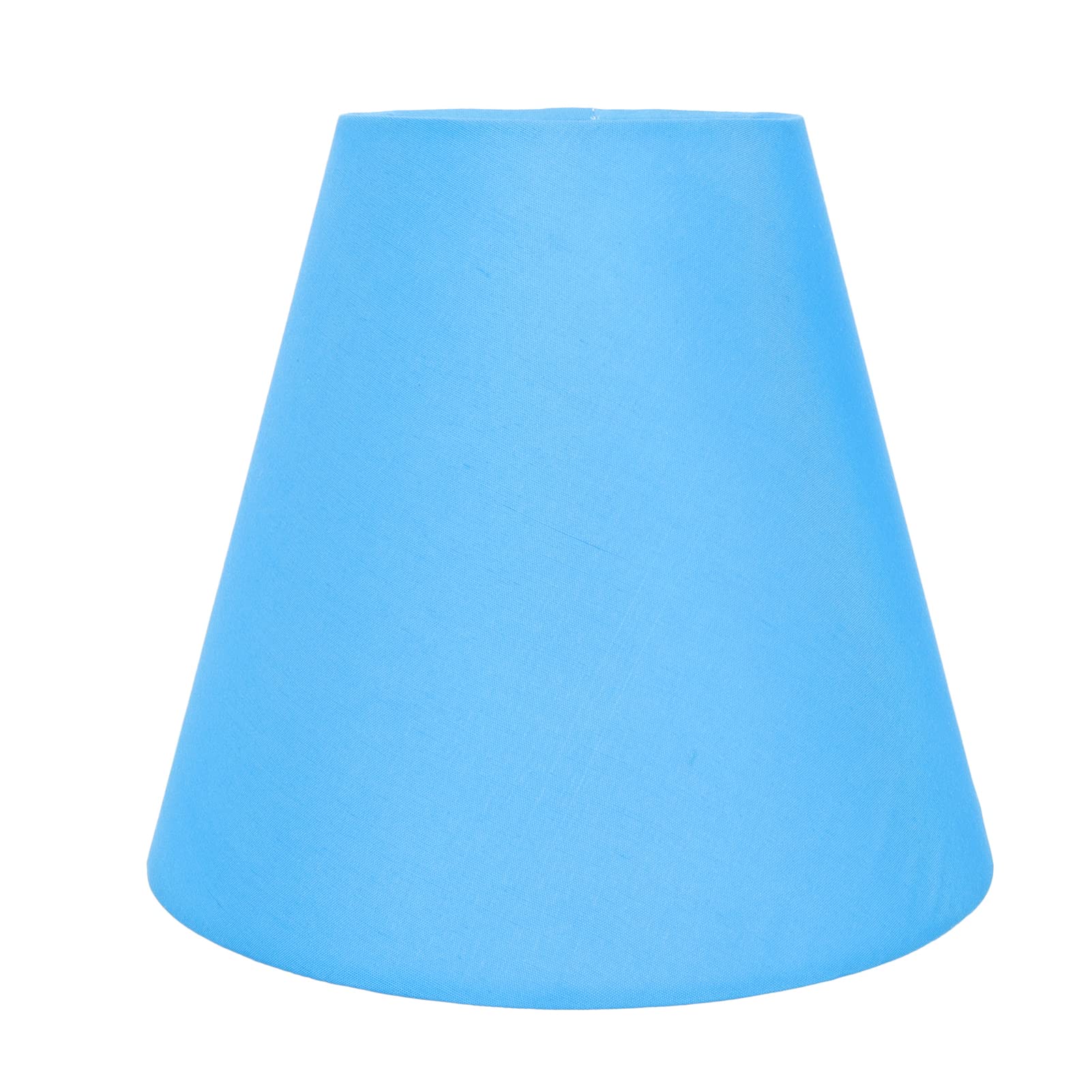Beaupretty Small Fabric Pendant Light Shade - E14 E27 Lamp Cover, 20cm Blue Lampshade for Table & Floor Lamps, Wall Chandelier Replacement, Light Protection Cover for Living Room & Bedroom
