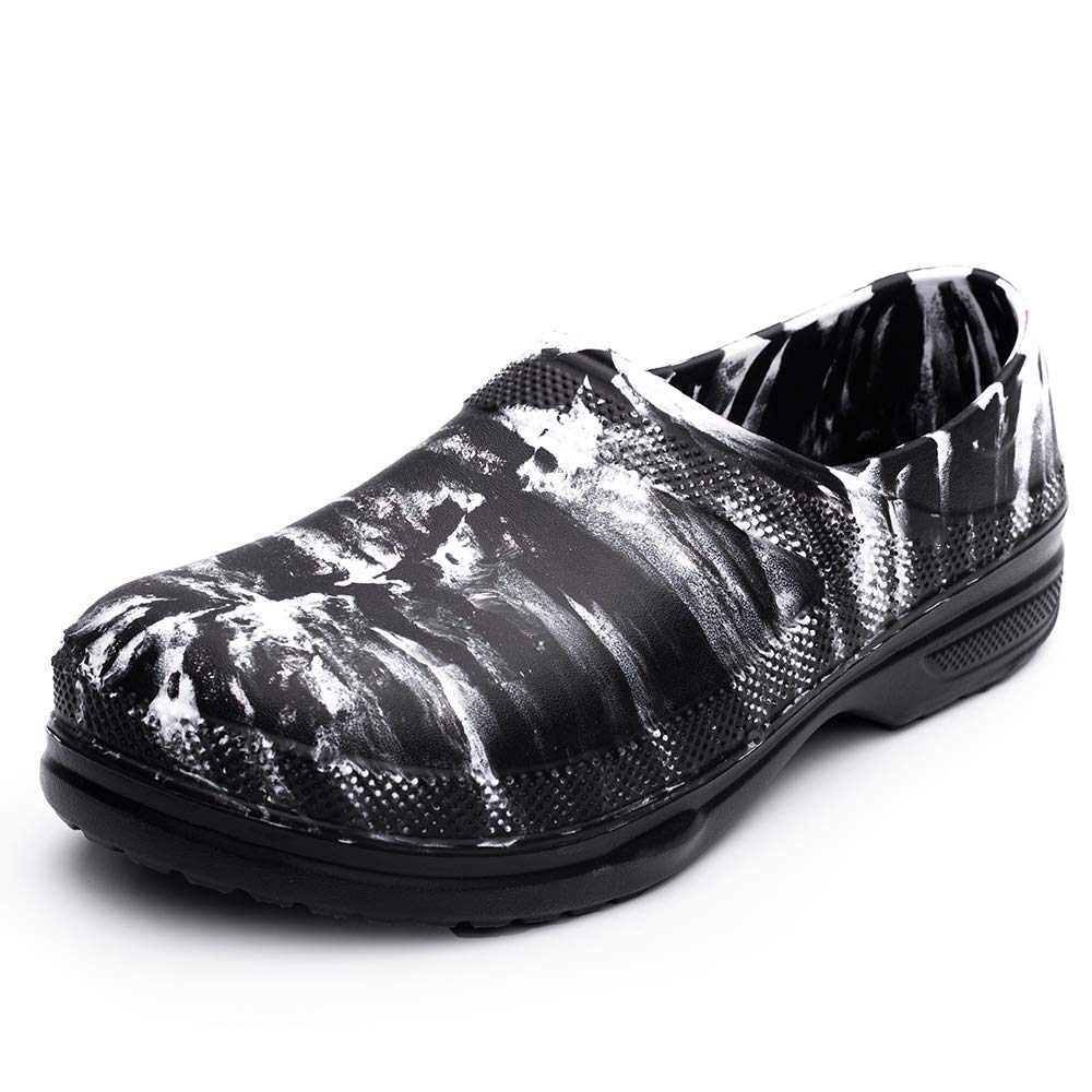 **Yuelvda Non-Slip Waterproof Chef Shoes - Kitchen Safety Shoes for Men & Women - Anti-Skid Work Clogs for Catering, Gardening & Rainy Days**