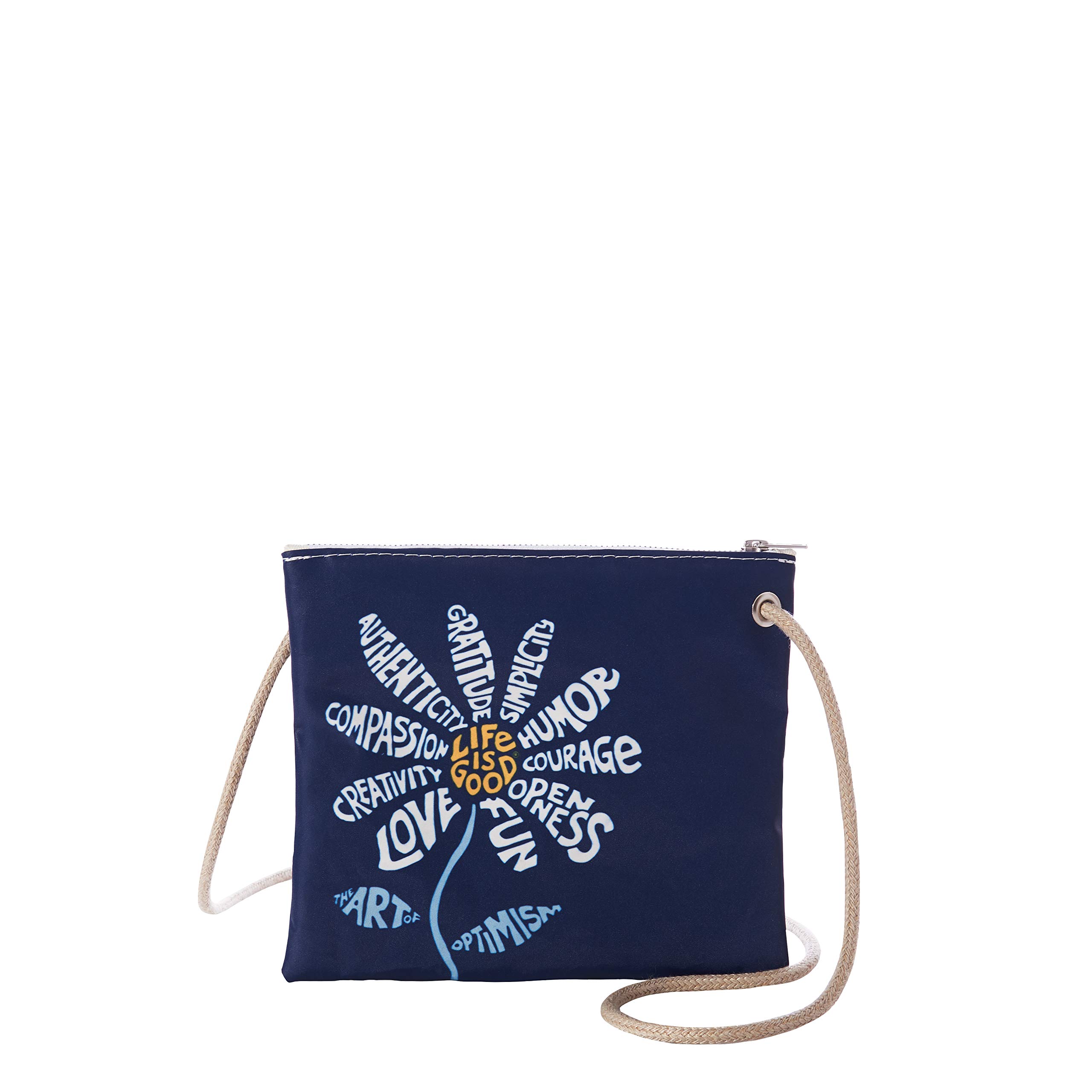 Recycled Sailcloth Superhero Daisy Slim Crossbody Bag for Women – Eco-Friendly Travel Purse – Perfect for Daily Use, Shopping & Outdoor Adventures