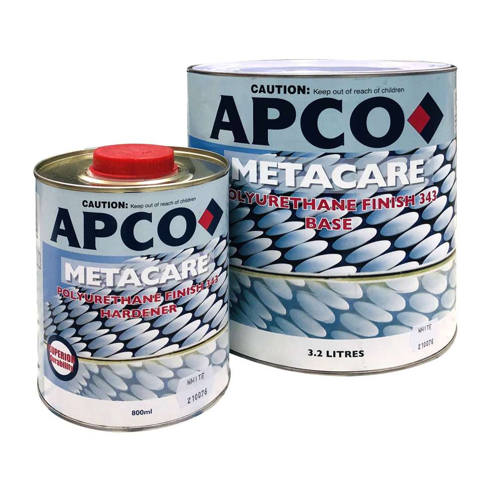 Apco Metacare 343 Gloss White Paint 4 Liter - Premium Glossy Finish for Interior Walls, Doors & Trim - Perfect for Home Renovation & DIY Projects