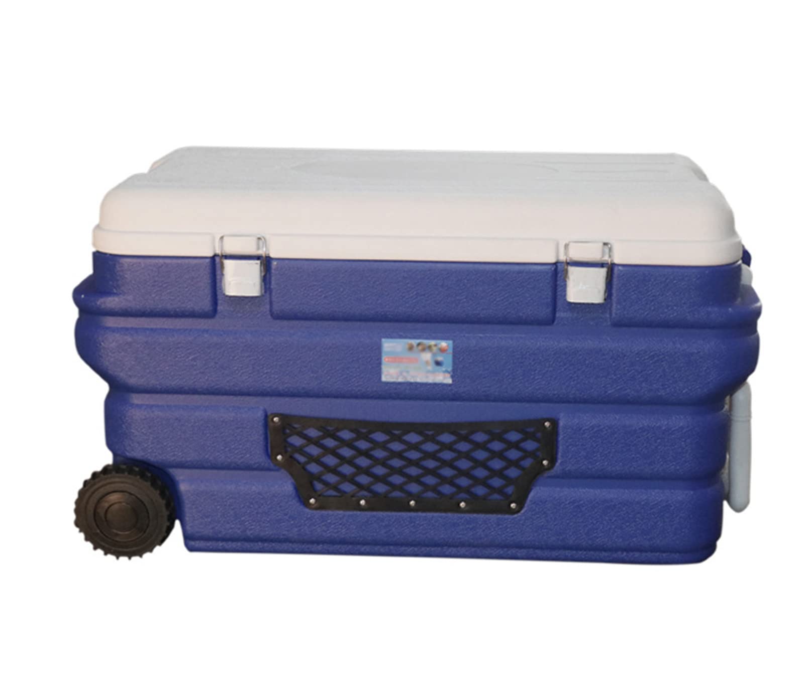 GYAM 96 Quart Rolling Cooler Freezer - Portable Outdoor Party Bar Beverage Fridge with Wheels, Insulated Cooler Box for Camping, Picnics, Tailgating & Beach Parties