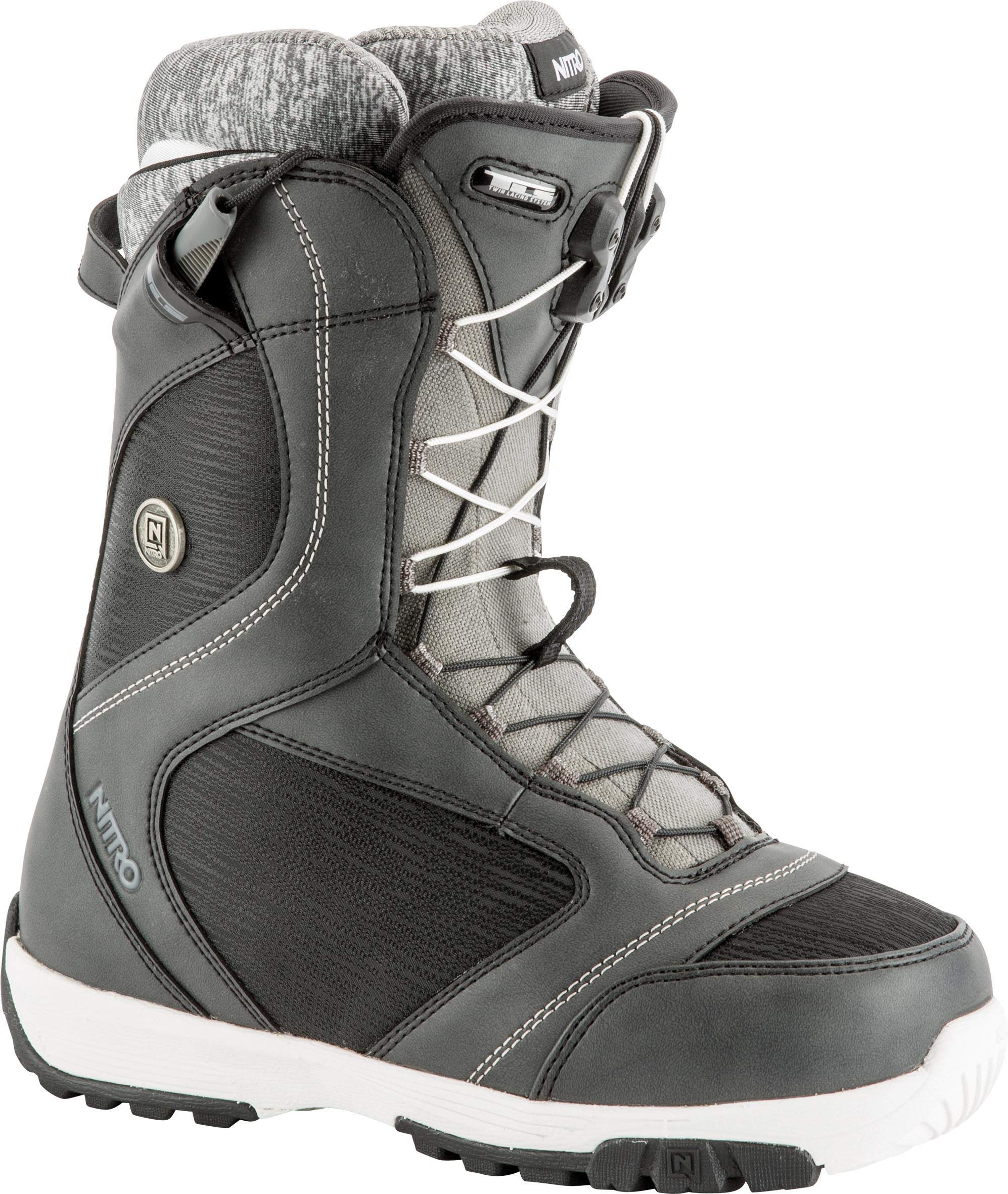 Nitro Lightweight Monarch TLS Women's Snowboard Boots - Waterproof & Comfortable for All-Mountain Riding | Perfect for Freestyle, Powder & Park Performance