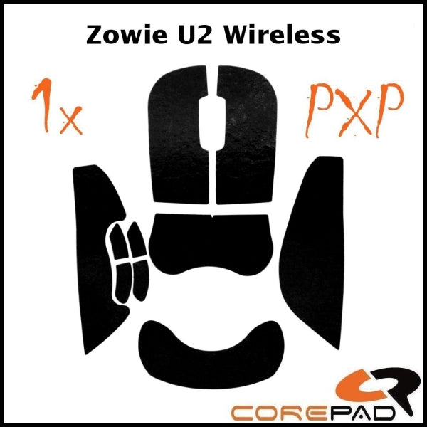 Corepad PXP Grips for Zowie U2 - High-Performance Mouse Skates for Esports Gaming | Enhanced Control & Smooth Gliding for FPS, MOBA & Competitive Play