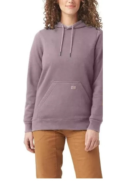 DICKIES Women's Heavyweight Logo Sleeve Hoodie - Warm Fleece-Lined Pullover Sweatshirt for Casual Wear, Work & Outdoor Activities
